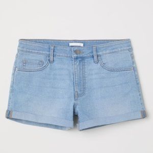 Light wash jean shorts from H&M